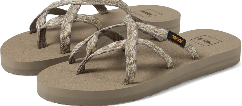 Teva Women's Olowahu Kaleidoscope Neutral Sandals Size 10 - Picture 2 of 10